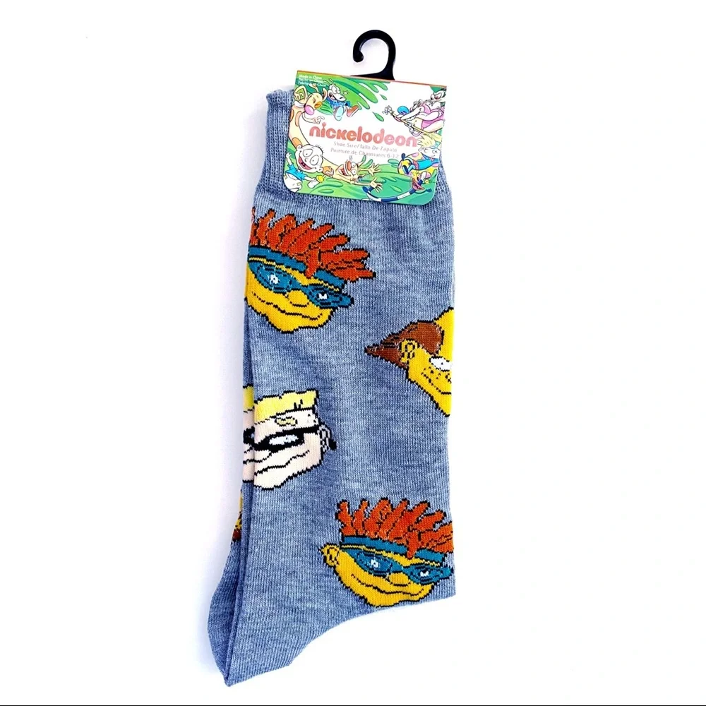 Nickelodeon Rocket Power Crew Socks 90s Retro Cartoon Mens Womens Novelty Gift - Picture 1 of 5